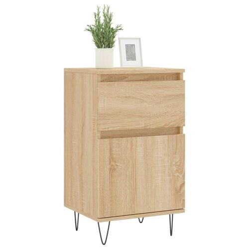 Skænke 2 stk. 40x35x70 cm konstrueret træ sonoma-eg