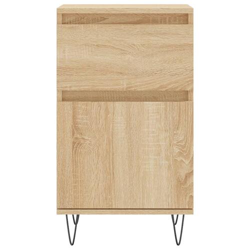 Skænke 2 stk. 40x35x70 cm konstrueret træ sonoma-eg