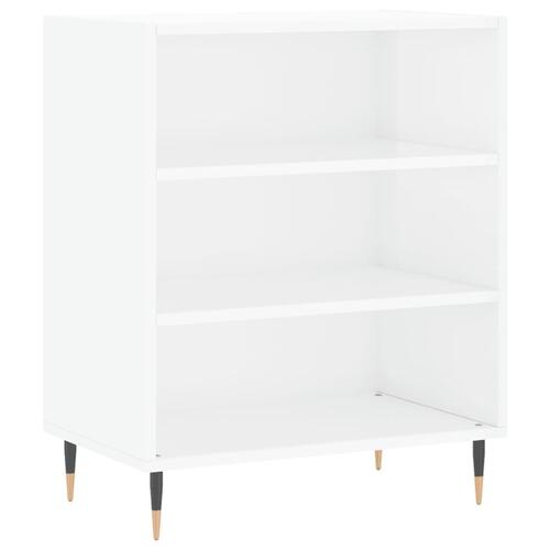 Skænk 57x35x70 cm konstrueret træ hvid højglans