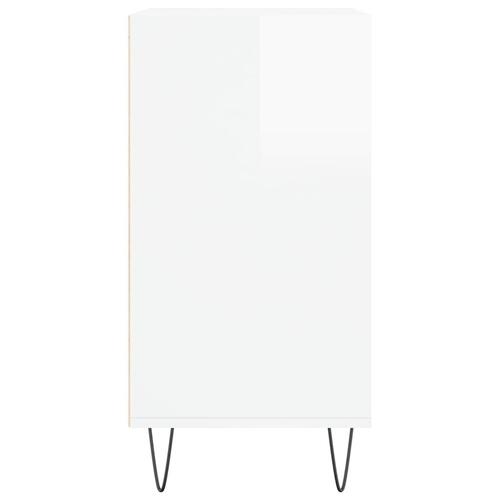 Skænk 57x35x70 cm konstrueret træ hvid højglans