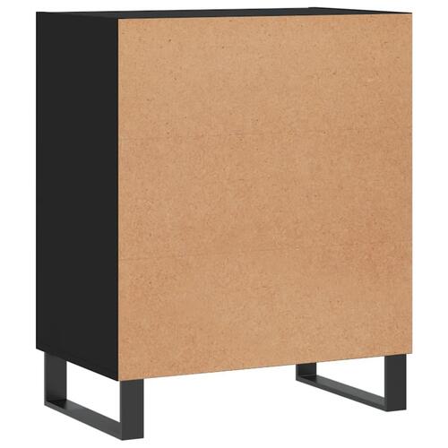 Skænk 57x35x70 cm konstrueret træ sort