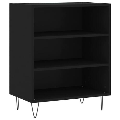 Skænk 57x35x70 cm konstrueret træ sort