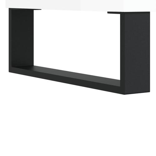 Skænk 57x35x70 cm konstrueret træ hvid højglans