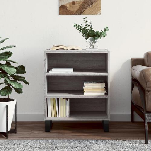 Skænk 57x35x70 cm konstrueret træ grå sonoma-eg