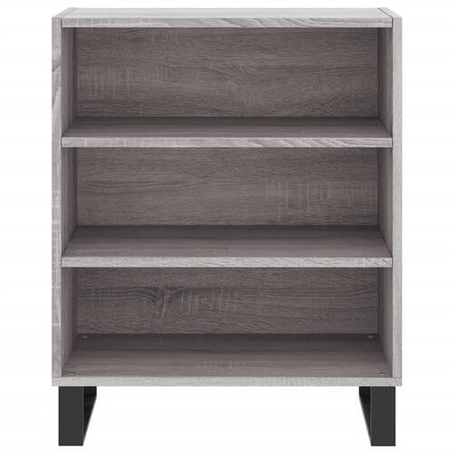 Skænk 57x35x70 cm konstrueret træ grå sonoma-eg