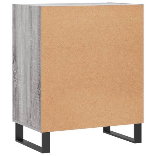 Skænk 57x35x70 cm konstrueret træ grå sonoma-eg