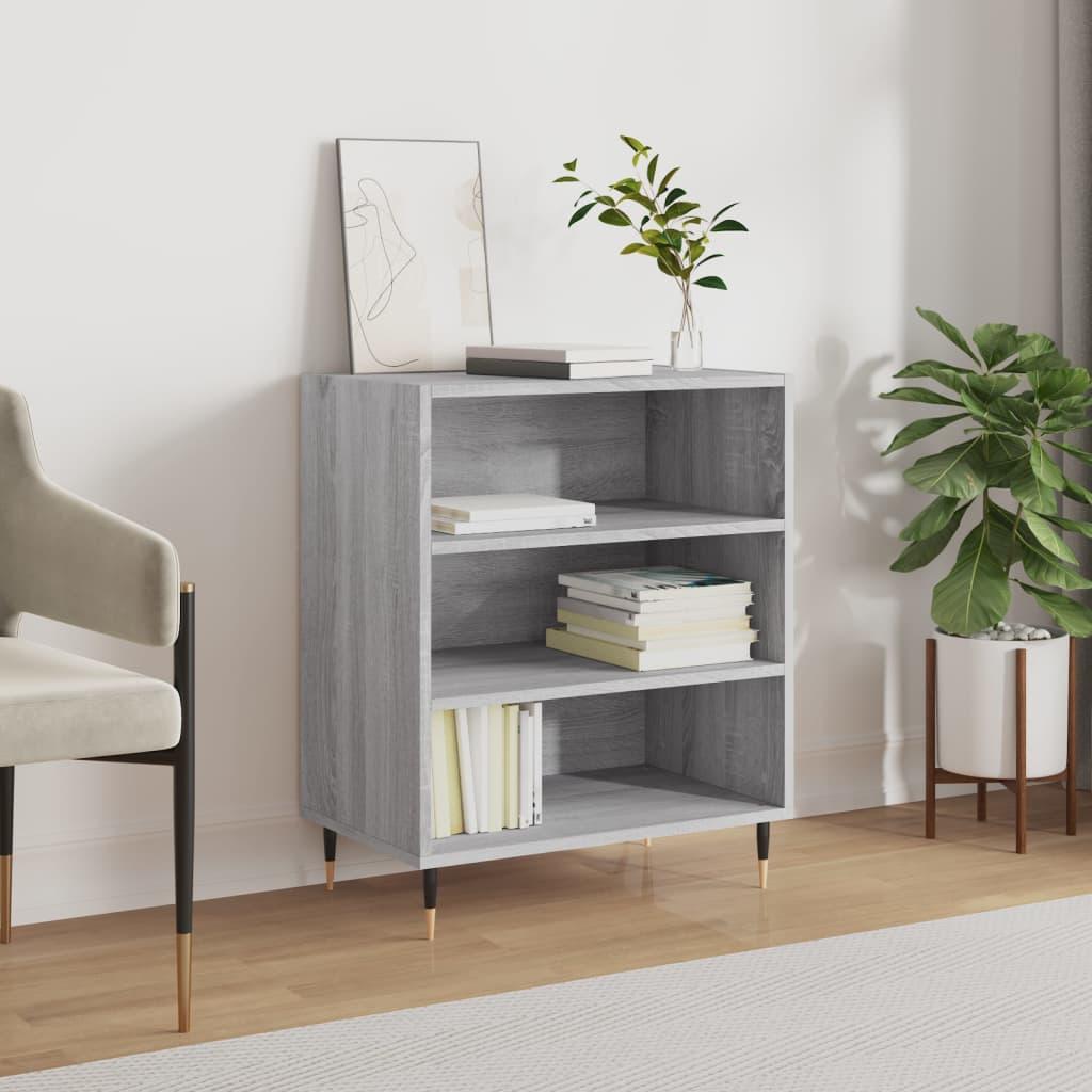 Skænk 57x35x70 cm konstrueret træ grå sonoma-eg