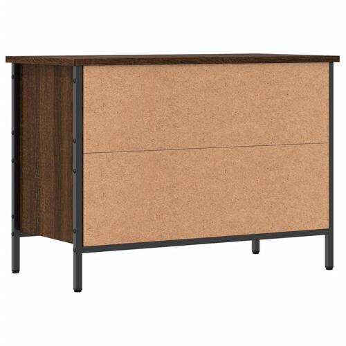 Skoreol 69x35x50 cm konstrueret træ brun egetræsfarve