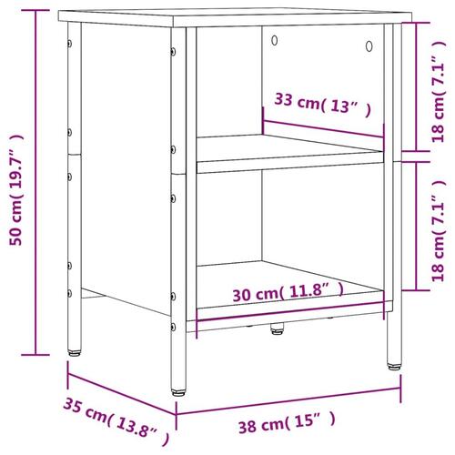 Skoreol 30x35x105 cm konstrueret træ sonoma-eg