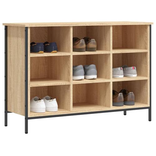 Skoreol 100x35x70 cm konstrueret træ sonoma-eg