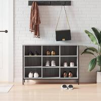 Skoskab 100x35x70 cm konstrueret træ grå sonoma-eg