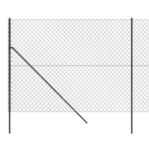 Trådhegn 2,2x25 m antracitgrå