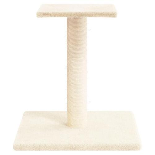 Kradsetræ med platform 38 cm cremefarvet