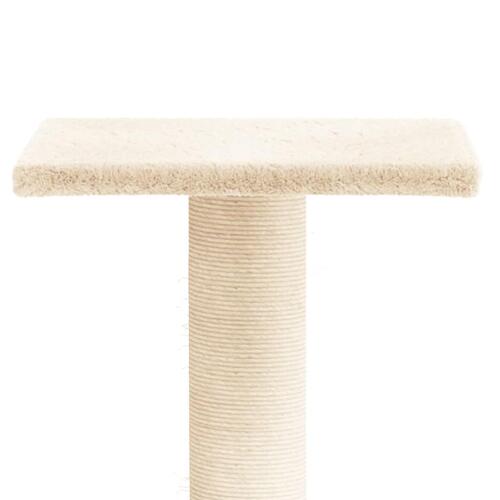 Kradsetræ med platform 38 cm cremefarvet