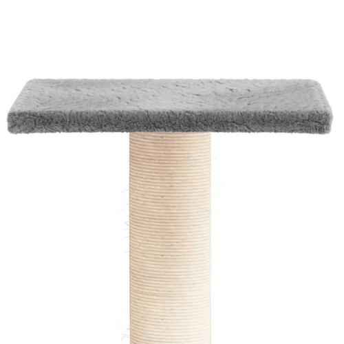 Kradsetræ med platform 38 cm lysegrå