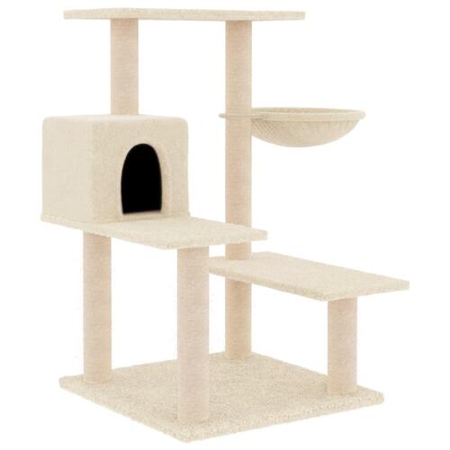 Kradsetræ med sisalstolper 82,5 cm cremefarvet