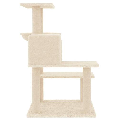 Kradsetræ med sisalstolper 82,5 cm cremefarvet