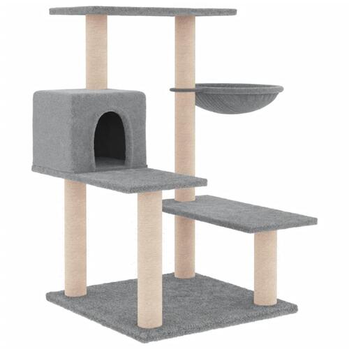 Kradsetræ med sisalstolper 82,5 cm lysegrå