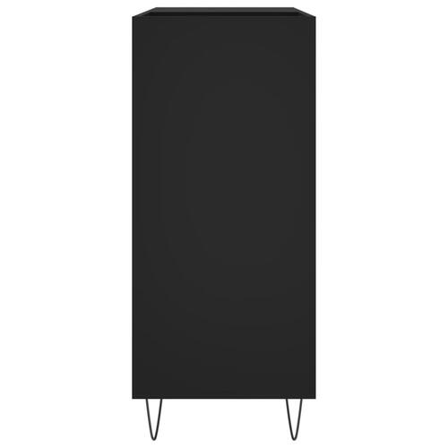Vinylskab 84,5x38x89 cm konstrueret træ sort