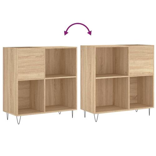 Vinylskab 84,5x38x39 cm konstrueret træ sonoma-eg