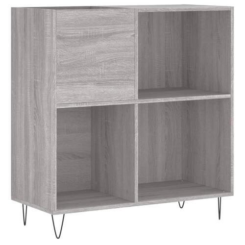 Vinylskab 84,5x38x39 cm konstrueret træ grå sonoma-eg