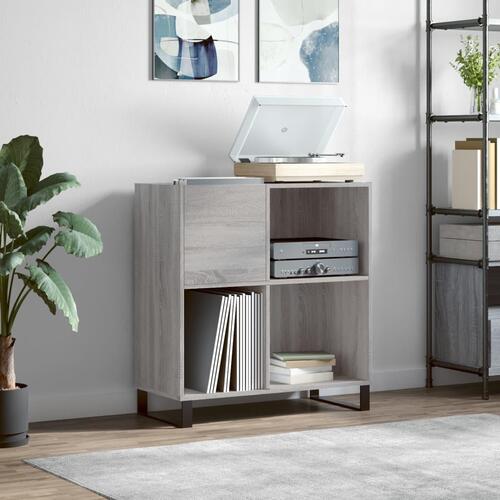 Vinylskab 84,5x38x39 cm konstrueret træ grå sonoma-eg