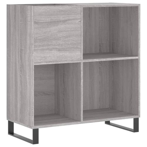 Vinylskab 84,5x38x39 cm konstrueret træ grå sonoma-eg