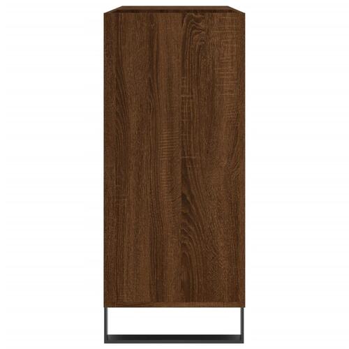 Vinylskab 84,5x38x89 cm konstrueret træ brun egetræsfarve