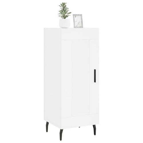 Skænk 34,5x34x90 cm konstrueret træ hvid