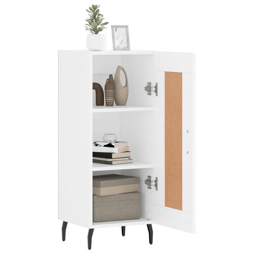 Skænk 34,5x34x90 cm konstrueret træ hvid
