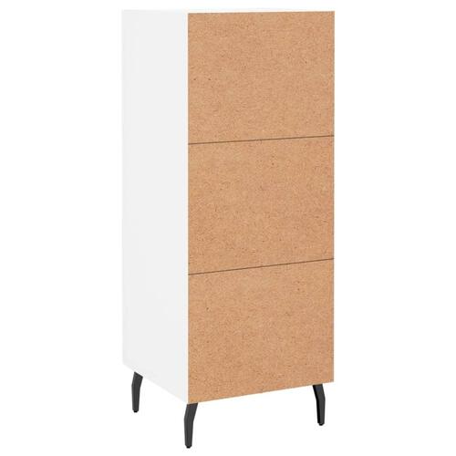 Skænk 34,5x34x90 cm konstrueret træ hvid