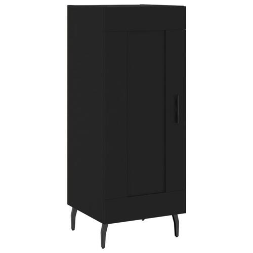 Skænk 34,5x34x90 cm konstrueret træ sort