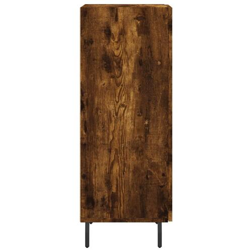 Skænk 34,5x34x90 cm konstrueret træ røget egetræsfarve