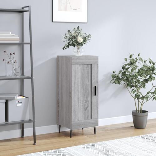 Skænk 34,5x34x90 cm konstrueret træ grå sonoma-eg
