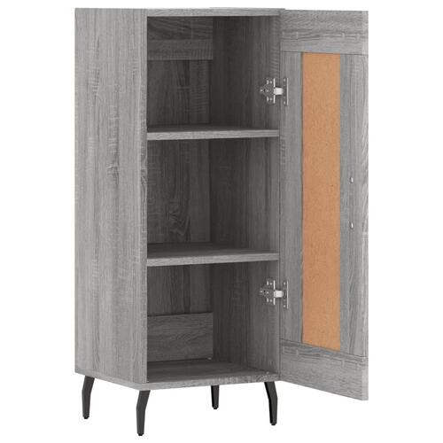 Skænk 34,5x34x90 cm konstrueret træ grå sonoma-eg