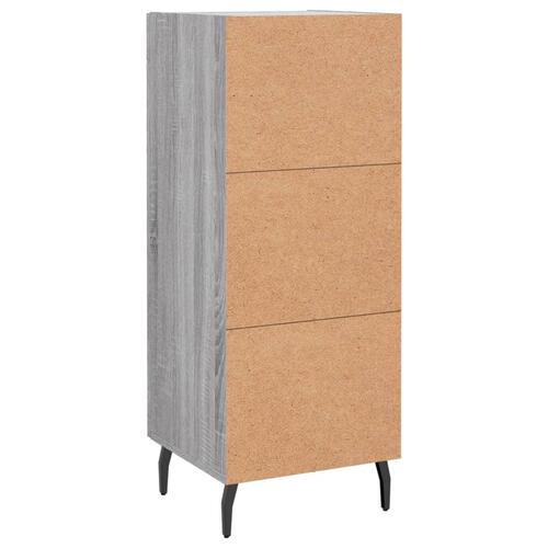 Skænk 34,5x34x90 cm konstrueret træ grå sonoma-eg