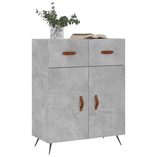 Skænk 69,5x34x90 cm konstrueret træ betongrå
