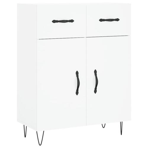 Skænk 69,5x34x90 cm konstrueret træ hvid