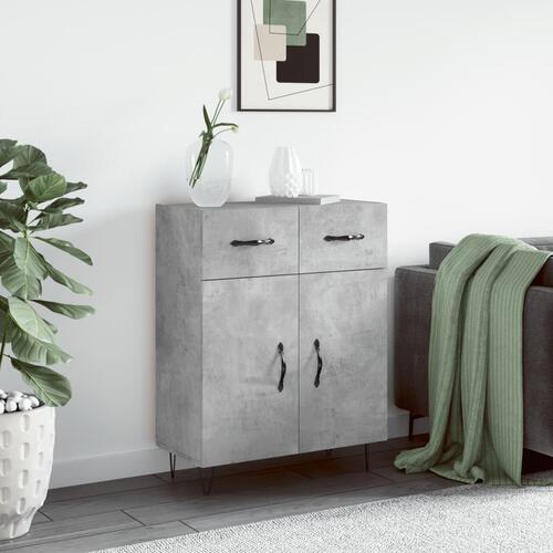 Skænk 69,5x34x90 cm konstrueret træ betongrå