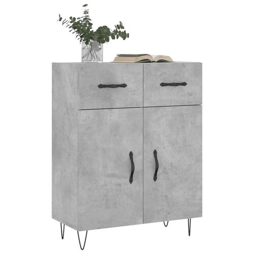 Skænk 69,5x34x90 cm konstrueret træ betongrå