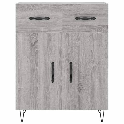 Skænk 69,5x34x90 cm konstrueret træ grå sonoma-eg