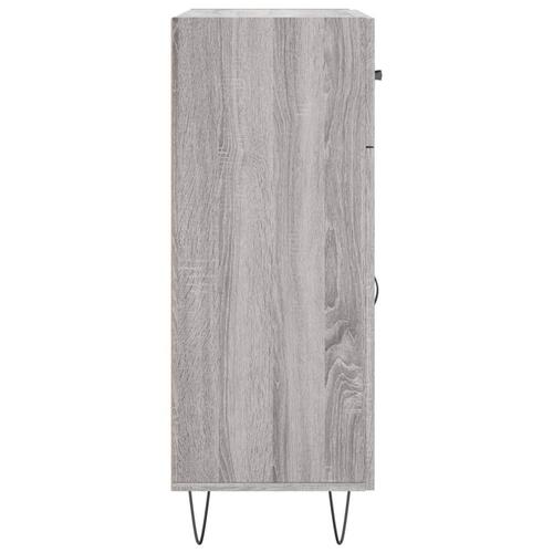 Skænk 69,5x34x90 cm konstrueret træ grå sonoma-eg