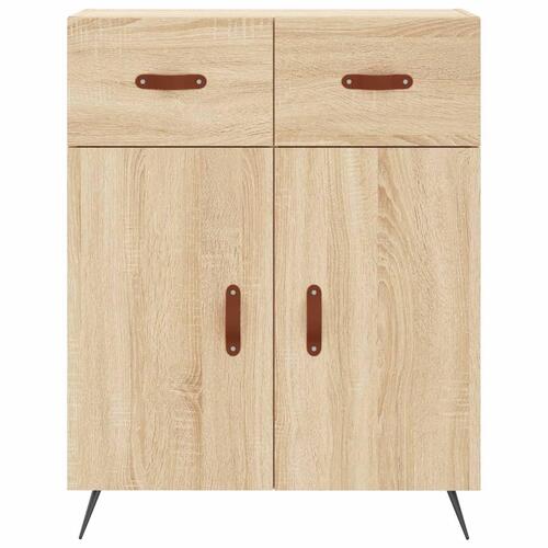 Skænk 69,5x34x90 cm konstrueret træ sonoma-eg