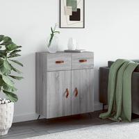 Skænk 69,5x34x90 cm konstrueret træ grå sonoma-eg