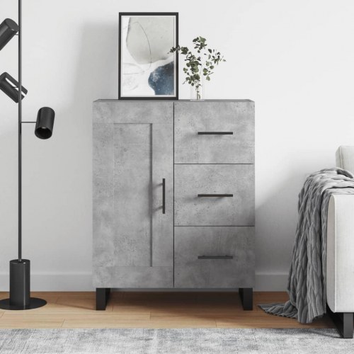 Skænk i konstrueret træ - 69,5 × 34 × 90 cm, betongrå
