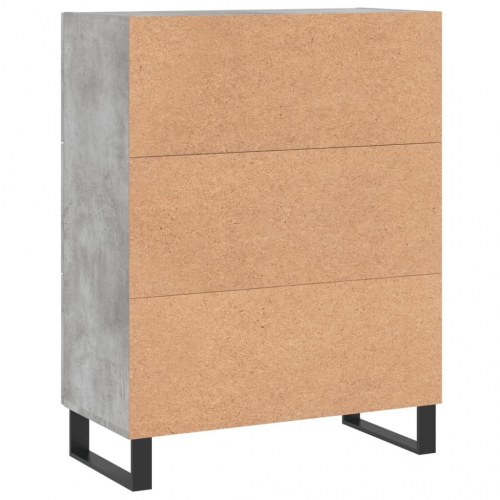 Skænk i konstrueret træ - 69,5 × 34 × 90 cm, betongrå