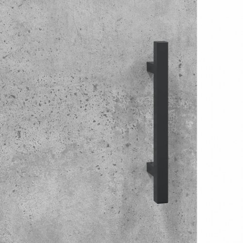 Skænk i konstrueret træ - 69,5 × 34 × 90 cm, betongrå