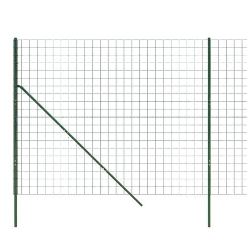 Trådhegn 2x25 m galvaniseret stål grøn