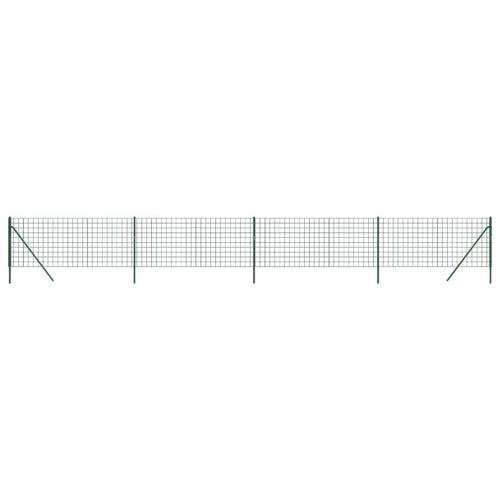 Trådhegn 0,8x10 m galvaniseret stål grøn