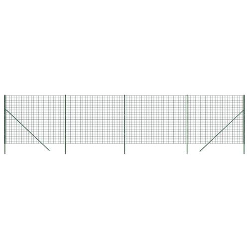 Trådhegn 1,4x10 m galvaniseret stål grøn